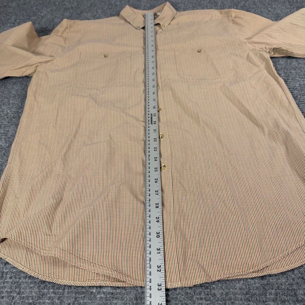 Lot of 2 LL Bean Mens Tall Long Sleeve Button Down Plaid Micro Check Shirts - Picture 11 of 16